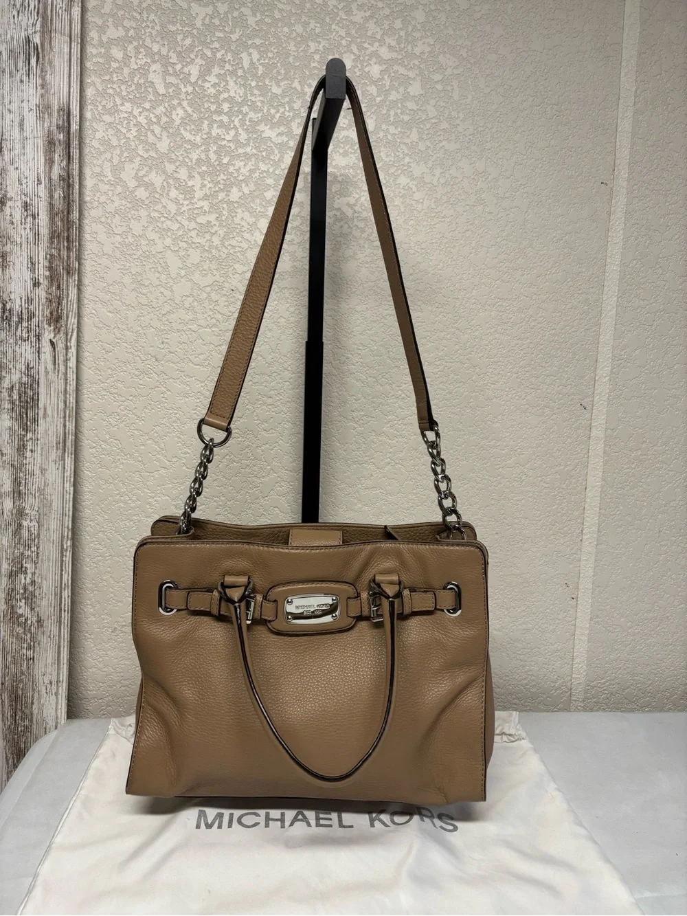 Michael Kors Tan Leather Shoulder Bag